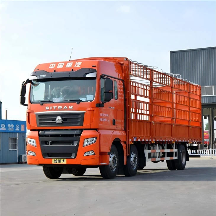 SINOTRUK SITRAK G7H 480HP 8x4 LNG Stake Cargo Truck 9.5m Fence Truck Għall-Bejgħ